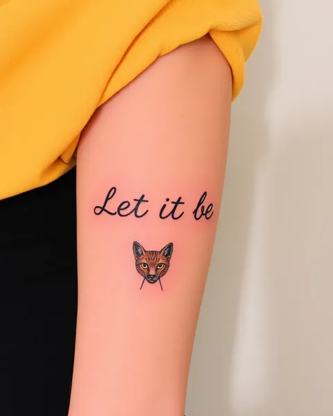 Diseños de tatuaje "Let It Be" para hombres